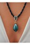 Jade and Hematite Stone Necklace - - 2