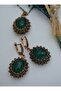 Emerald Stone Set - Bronze Color - - 3