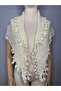 Hand knitted design bohemian triangle shoulder scarf shawl