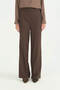 Elastic Waist Comfortable Form-Fitting Trousers - Brown - 2