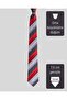 Orange White Striped Gray Silk Tie – 7.5 cm Wide - 4