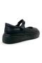 1085 Orthopedic 100% Genuine Leather Girls' Black School Shoes - 5