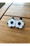 Daisy Patterned Mini Tongs with Buckle Set of 2 / with Clip