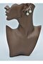 Amazonite Stone Earrings - Silver Color - - 2