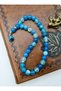 Blue Agate Prayer Beads - Multicolored - - 2