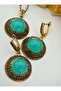 Authentic Helen Set with Turquoise Stones - Turquoise - - 2