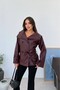 Short Faux Leather Trench Coat Jacket - 4