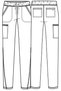Allura Cka184 Women's Scrubs Single Bottom - Imported, Contemporary Cut, Mid Waist, Tapered Leg, 5 Pockets, 360 °   Flexible Doctor Nurse Single Sub - 6