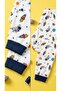 Unisex Children's Space Patterned 100% Cotton Pajama Set - 3