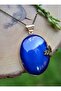 Handmade Tile Necklace - Blue - - 3