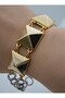 Gold Silver Bracelet - Gold Color - - 2