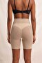 Laser Cut Non-Marking Tulle Gathering High Waist Ghost Boxer Corset C12705 Skin - 4