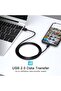 كابل شحن USB-A إلى Micro USB، مزود بتقنية مزامنة البيانات بسرعة 480 ميجابت في الثانية، سلك شحن سريع USB 2.0 بطول 3.3 قدم، متوافق مع - 6