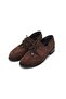Brown Eyelet Detailed Lace-Up Women's Loafer - 3