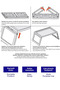 Lightweight-Duty Foldable Camping Table - Beige Portable Snack Table for Outdoor Trips - 8
