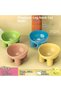 Elevated Cat Bowl with Stand - Durable Plastic Pet Food & Water Dish, Stylish and Modern Neck-Friendly Feeder for Cats and Dogs