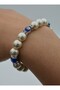Glass Pearl Evil Eye Beaded Bracelet - Multicolor - - 4