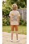 Cluppolo 478 Boy's Cream Tile Sport Shorts T-Shirt Set - 2