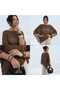 Silvery Summer Women's Asymmetric Transparent Knitwear Cape Shawl Poncho Top - 3