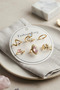 Pirinc 6 Piece Ring Set Number 7-8 Bijouterie Gift Tone Bx-313704 - 2