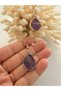 AMETHYST NATURAL STONE EARRING - 3