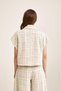 Short-Sleeved Tweed Jacket Multicolor - 5