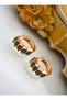 Jewelry Store Hoop Earrings - Gold Color -