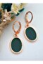 Anthea Roze Plated Earrings - Green - - 3