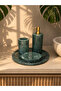 4-Piece Green Marble Bathroom Set with Gold Pump Liquid Soap Dispenser, Toothbrush Holder, Soap Dish and Tray