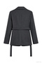 Anthracite Belted Blazer Jacket - 5