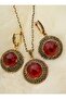 Authentic Helen Set with Ruby Stones - Red - - 3