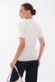 Women's Short Sleeve Lace Detailed Knitwear - 4