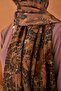 Lorena - Riva Shawl Tencel Spring Blossoms Brown - 510009 - 07 - 3