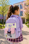 Kuromi Patterned Girls' School Bag Set of 3 with Pen Holder and Lunch Bag Pink Daily Use