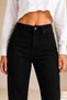 Black Sky Lycra Stretchy Mom Jeans Denim Trousers - 2