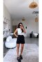 Black Linen Premium Belted Shorts - 3