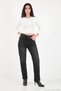 Cotton High Waist Straight Leg Jeans Women's Denim Pants 7031007 - 3