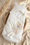 Luxury Embossed Welsoft Cream Teddy Bear Baby Swaddle - Hooded Soft Baby Sleeping Bag and Blanket - 2