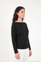 Madonna Collar Bat Sleeve Knitwear Blouse Women's Bluz 5866892 - 3