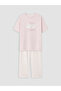 Crew Neck Printed Women's Pajama Set - 5
