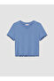Ozmarka New Season Blue V-Neck Ruffled Women's Pajama Set - 6