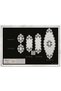 Linen Lace "Evita" Model Cream-Cream 5-Piece Table Runner Set for the Living Room HB006 - 3