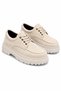 Yg-13 Men's Casual Lace-Up High Sole Suede Classic Shoes Skt - Cream