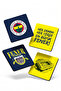 Stadium Slogan Wooden Coasters (Set of 4) - Licensed Original - 2