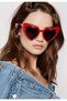 Red Shaped Party Glasses, 15x5 cm BX - 2