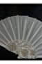 Floral Stone Pearl Bridal Fan Premium - 2