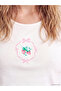 Crew Neck Printed Women's Pajama Set - 3