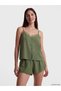 Lcw Dream V-Neck Lace Detailed Women's Shorts Pajama Set - 2