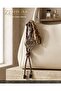 Premium Bag Charm & Ornament Keychain with Leopard Heart Figure and Plush Ribbon 25 cm - 7