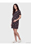 Crew Neck Teddy Bear Printed Maternity Nightgown